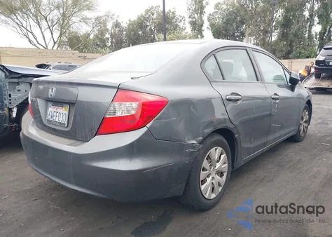 2012 Honda Civic Lx из США, поврежденный, VIN 19XFB2F51CE352504